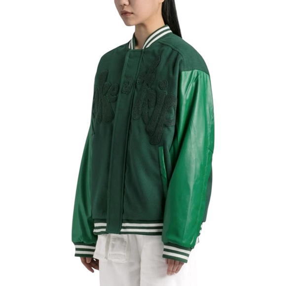 House of Sunny Take a Trip Bomber‎ Jacket Womens XS Green - Picture 12 of 12